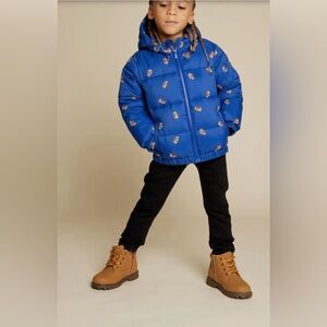 Blue Kids Puffer Jacket
